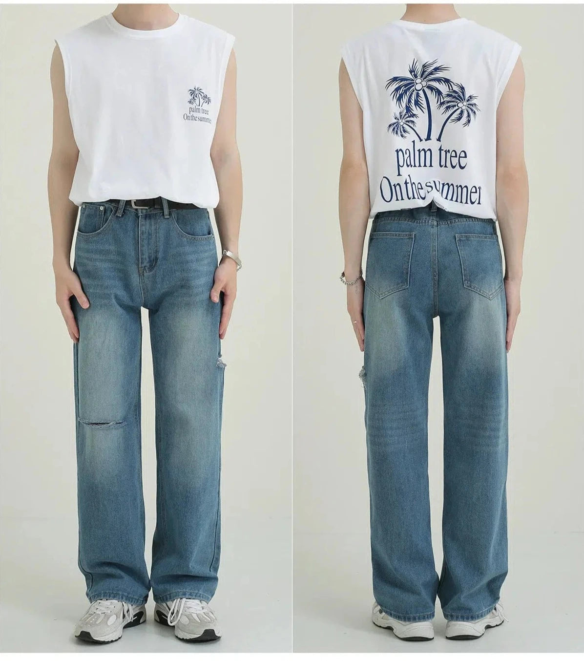 Relaxed Fit High-Waist Jeans