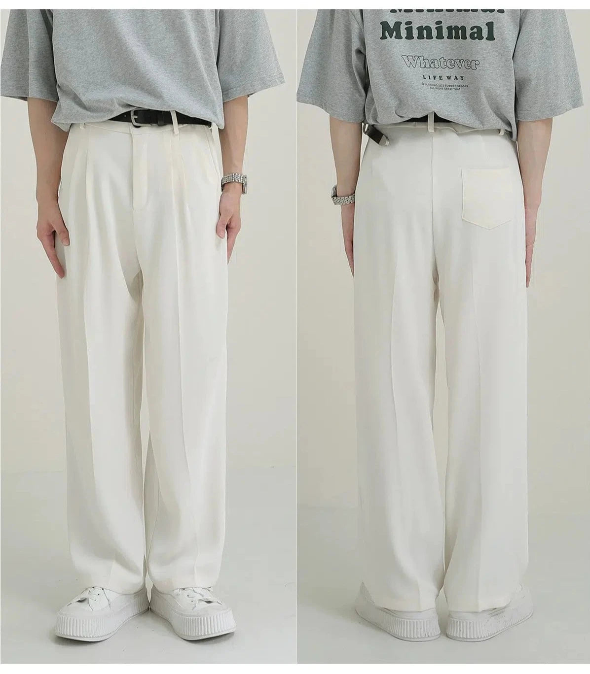 Relaxed Fit Pleated Trousers