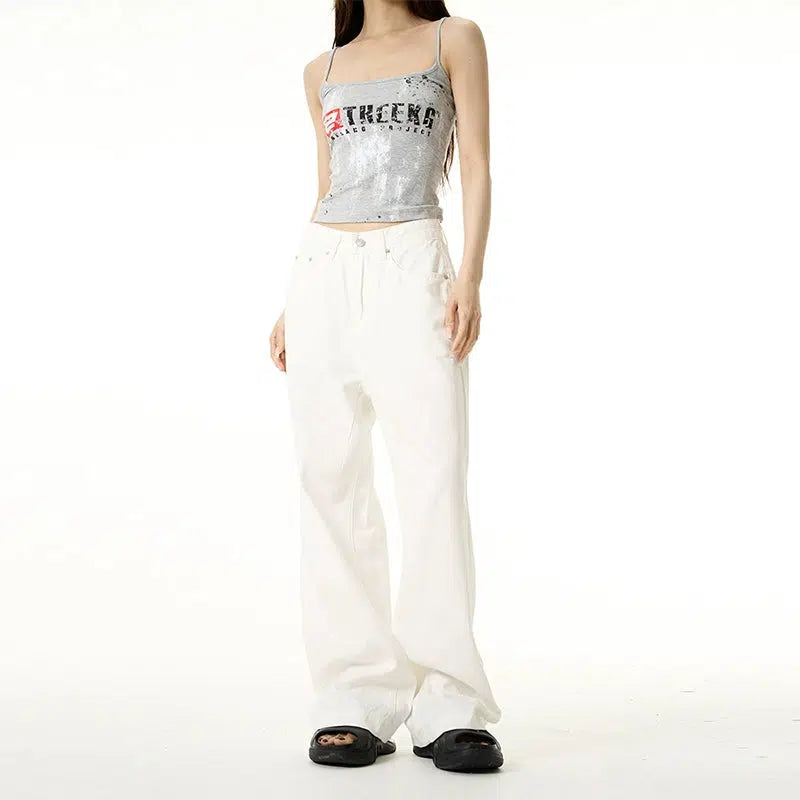 Relaxed Fit Wide-Leg Jeans