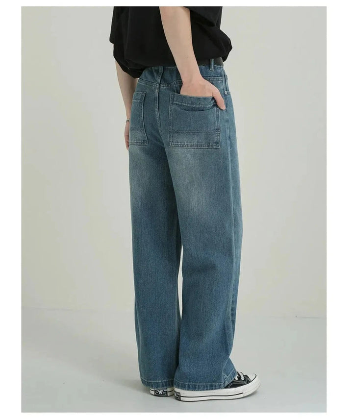 Relaxed Fit Wide-Leg Jeans