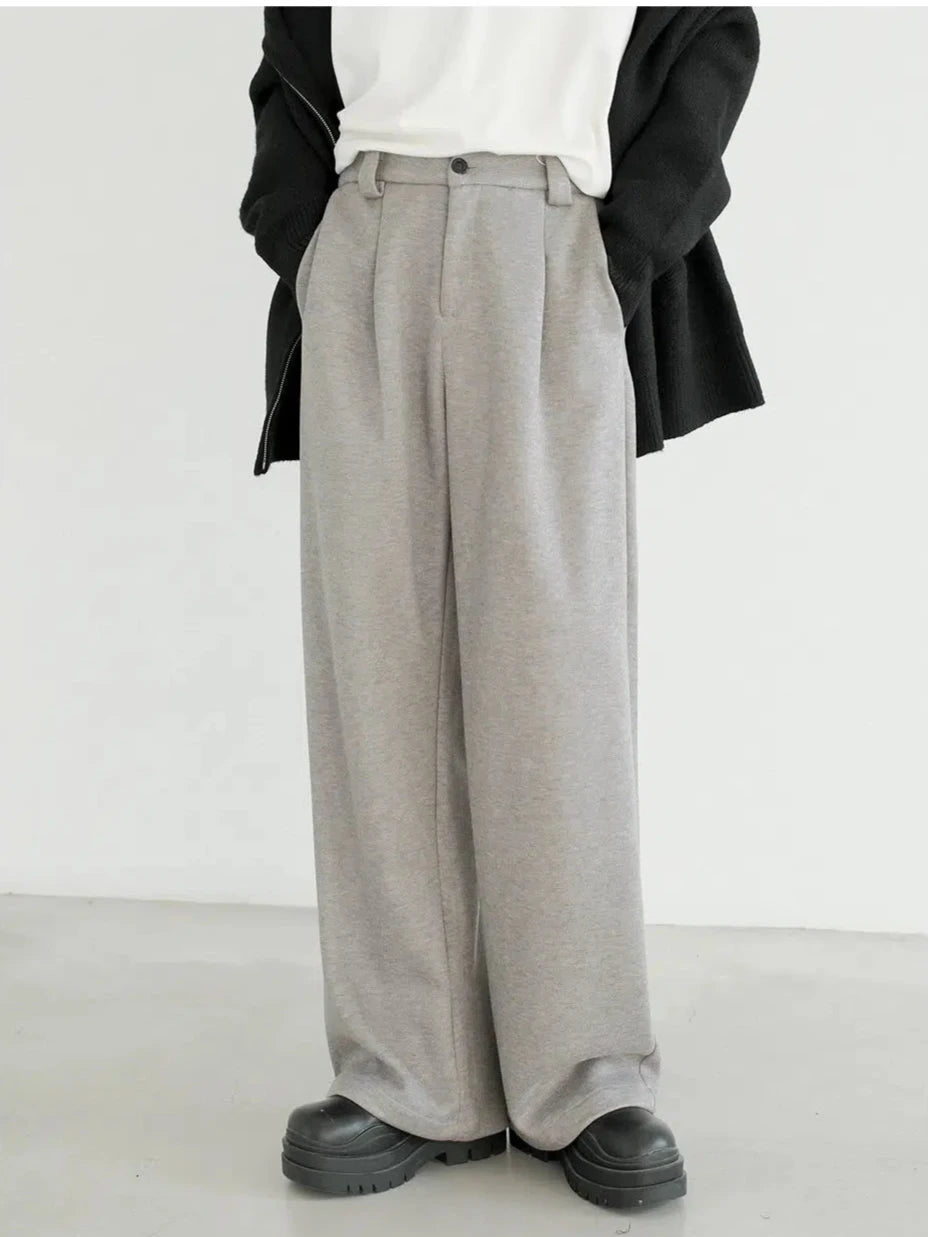 Relaxed Fit Wide-Leg Pants