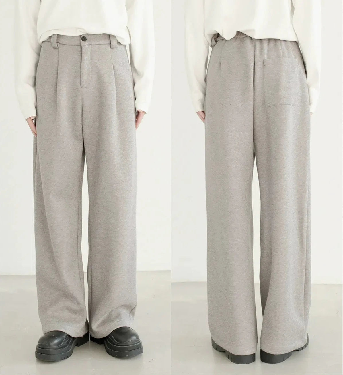 Relaxed Fit Wide-Leg Pants