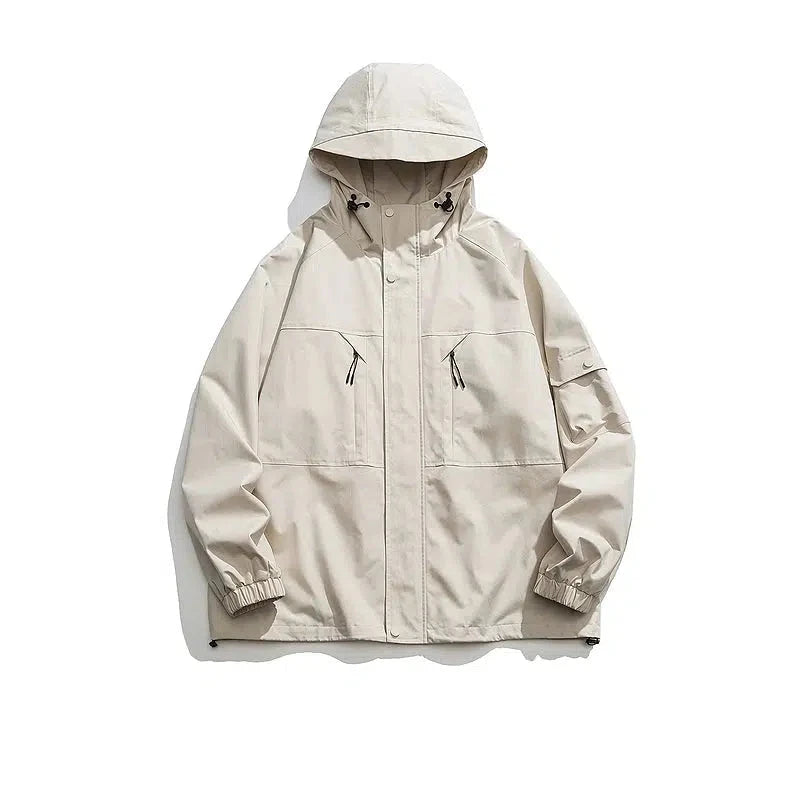 Removable Fleece Liner Hooded Jacket