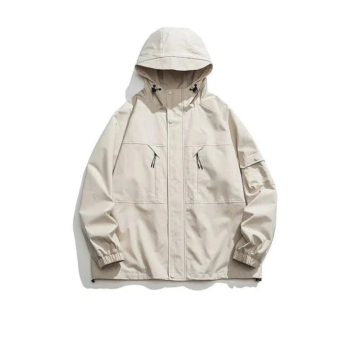 Removable Fleece Liner Hooded Jacket