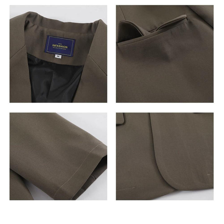 Retro Basic Suit Casual Jacket