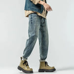 Retro Blue Slim Fit Jeans