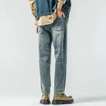 Retro Blue Slim Fit Jeans