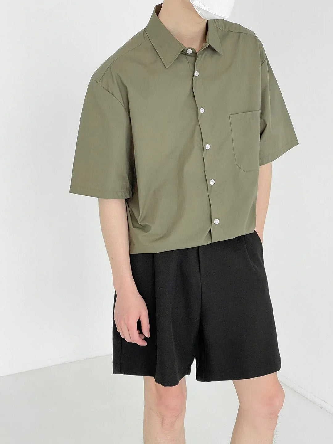 Retro Casual Mid-sleeve Shirt