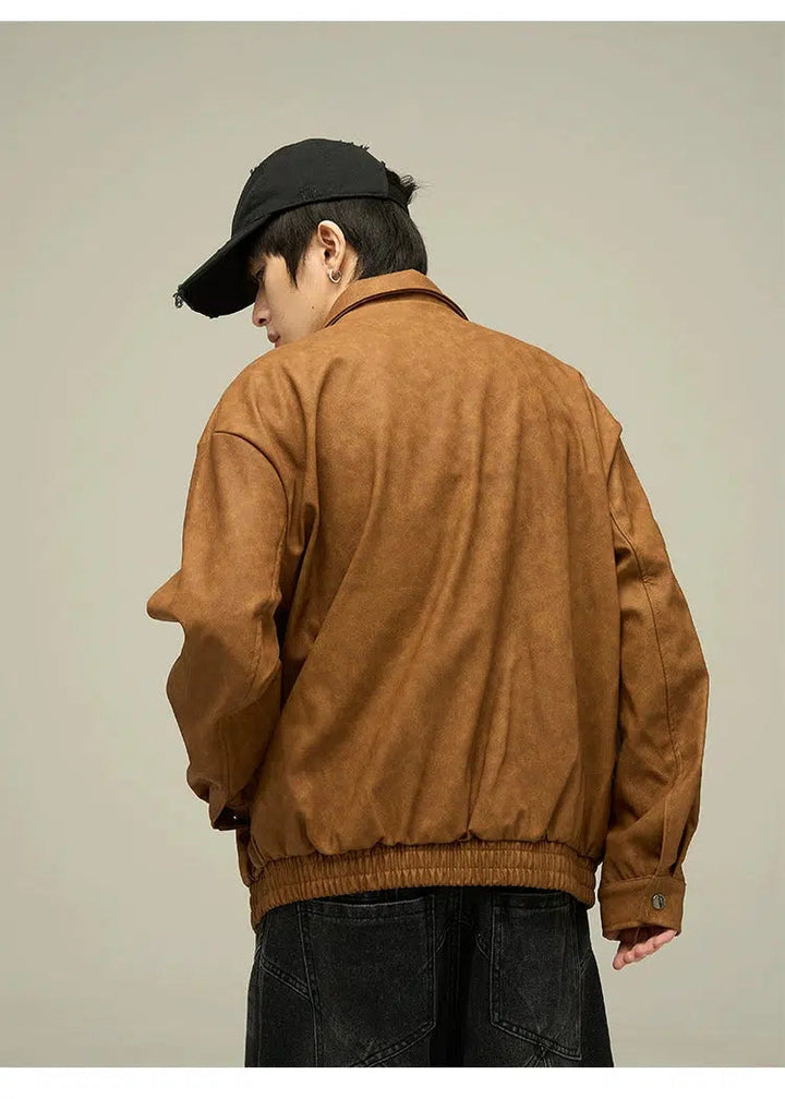 Retro Casual PU Leather Jacket