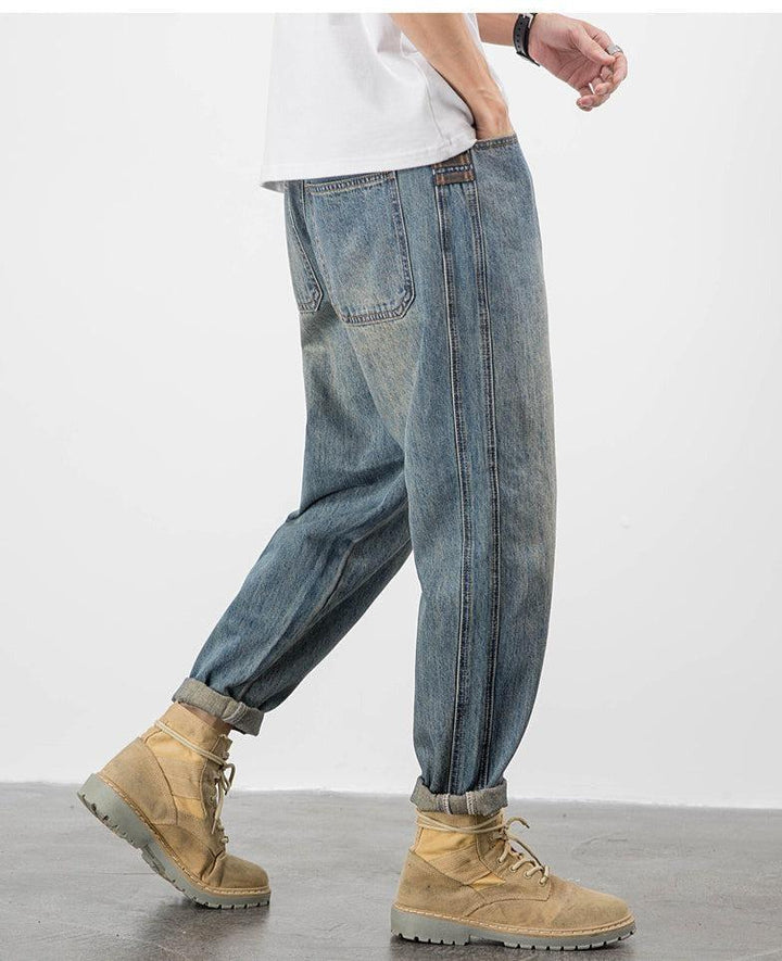 Retro Casual Straight Jeans