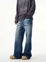 Retro Cat Whisker Flared Jeans