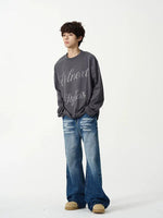 Retro Cat Whisker Flared Jeans