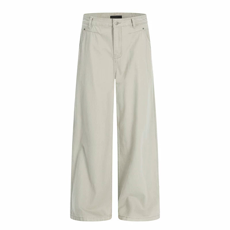 6193941447072,6193941447073,6193941447074,6193941447075,6193941447076, Wide Leg Straight Fit Casual Pants