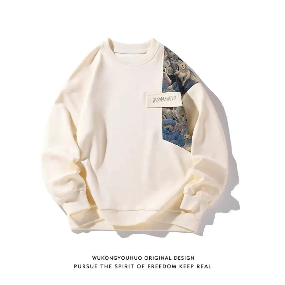 Retro Contrasting Sweatshirts