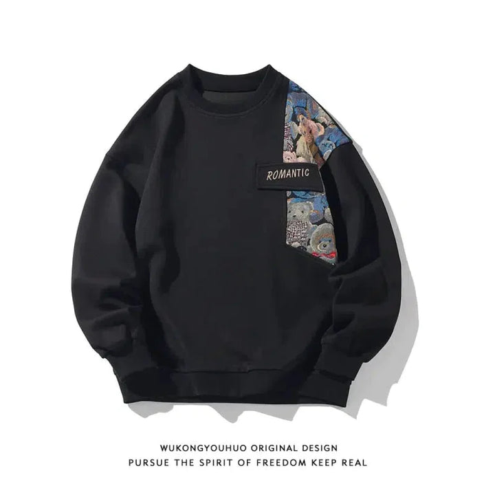 Retro Contrasting Sweatshirts