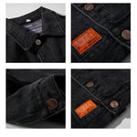 Retro Distressed Washed Denim Jacket