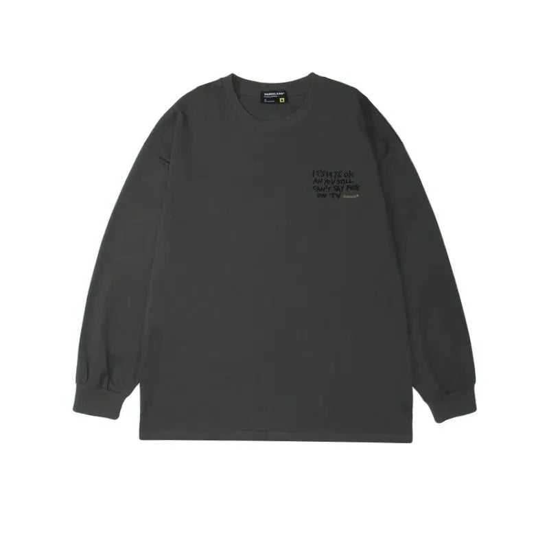 Retro Fun Printed Casual Sweatshirt