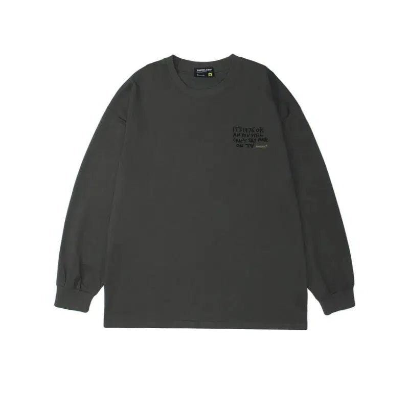 Retro Fun Printed Casual Sweatshirt