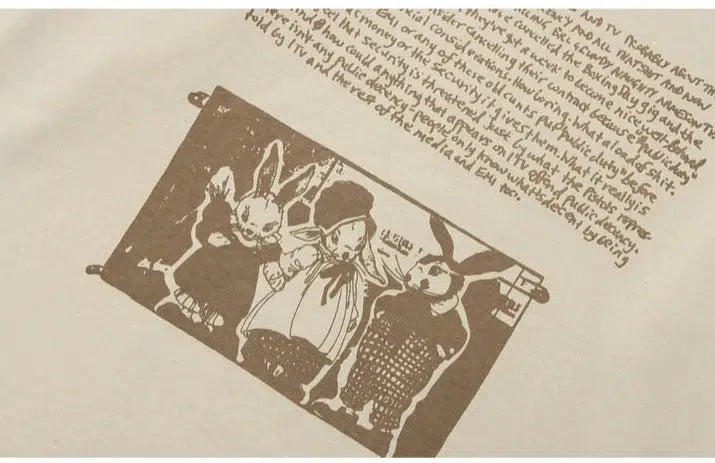 Retro Fun Printed Casual Sweatshirt