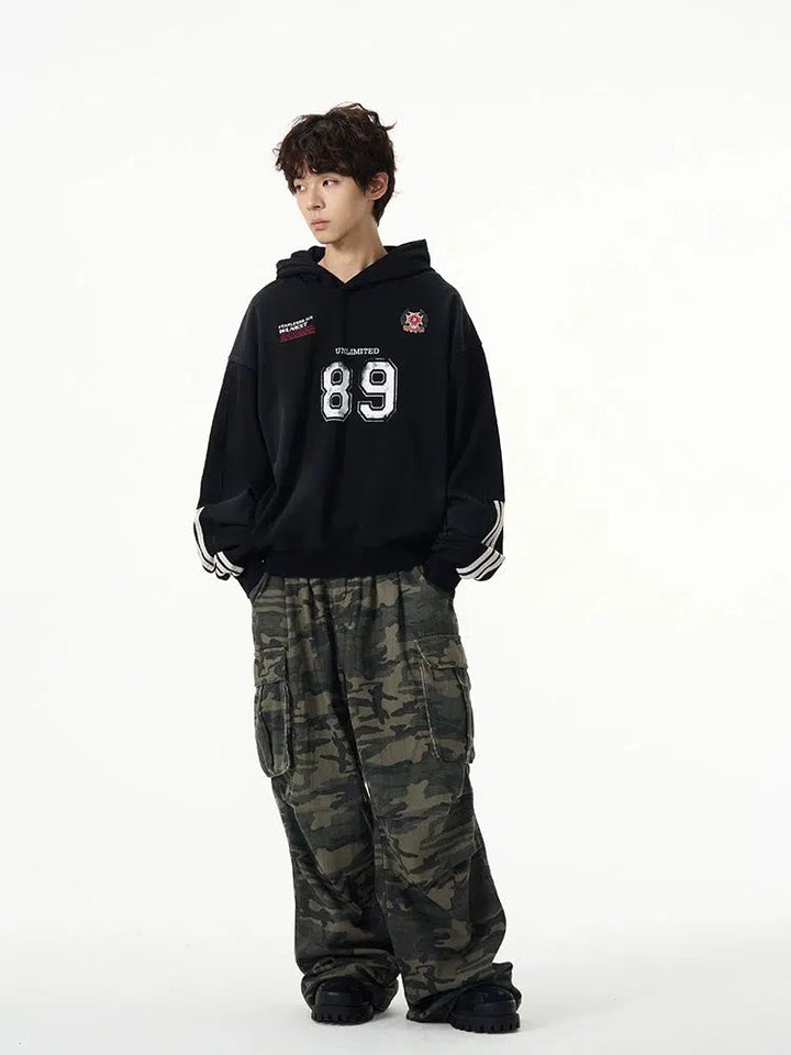 Retro Hooded Sweatshirt Sportswear Jacket