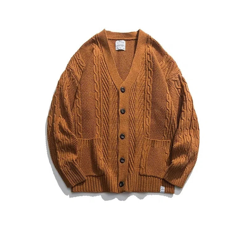 Retro Knitted Cardigan Jacket