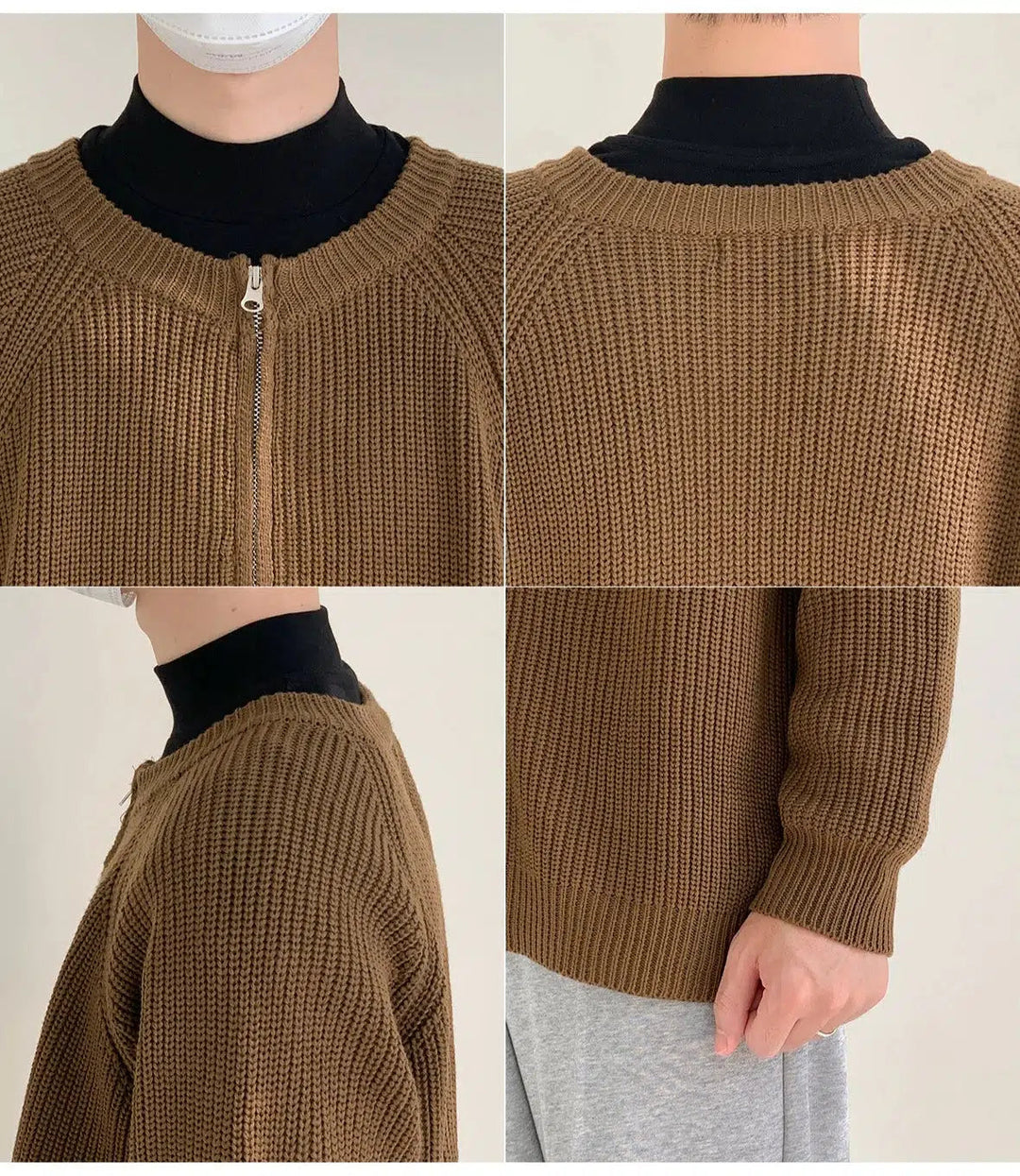 Retro Knitted Cardigan Sweater Jacket