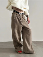 Retro Loose Fit Wide-leg Pants