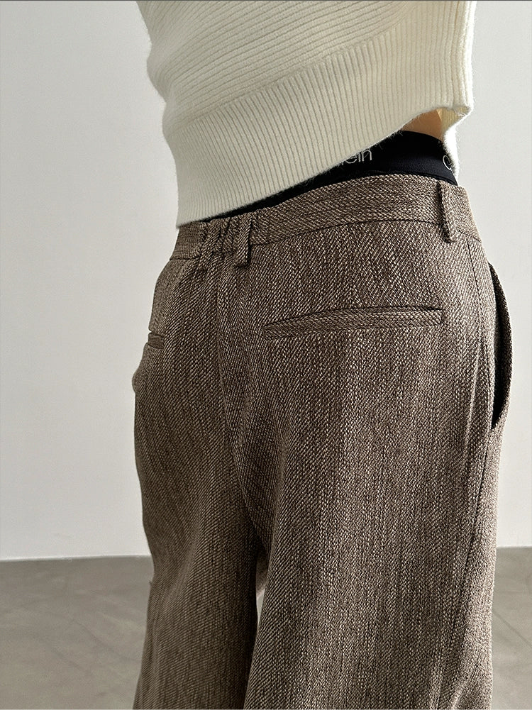 Retro Loose Fit Wide-leg Pants