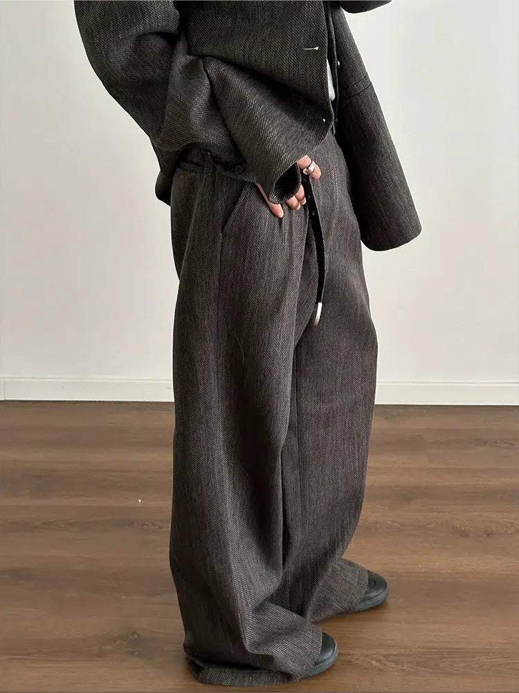 Retro Loose Fit Wide-leg Pants