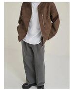 Retro Matte Leather Rivet Jacket