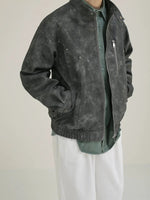 Retro Matte Leather Rivet Jacket