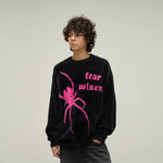 Retro Mink Fur Spider Sweater