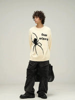 Retro Mink Fur Spider Sweater