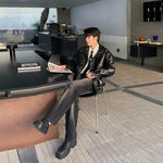 Retro Motorcycle Soft Leather Jacket