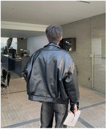 Retro Motorcycle Soft Leather Jacket