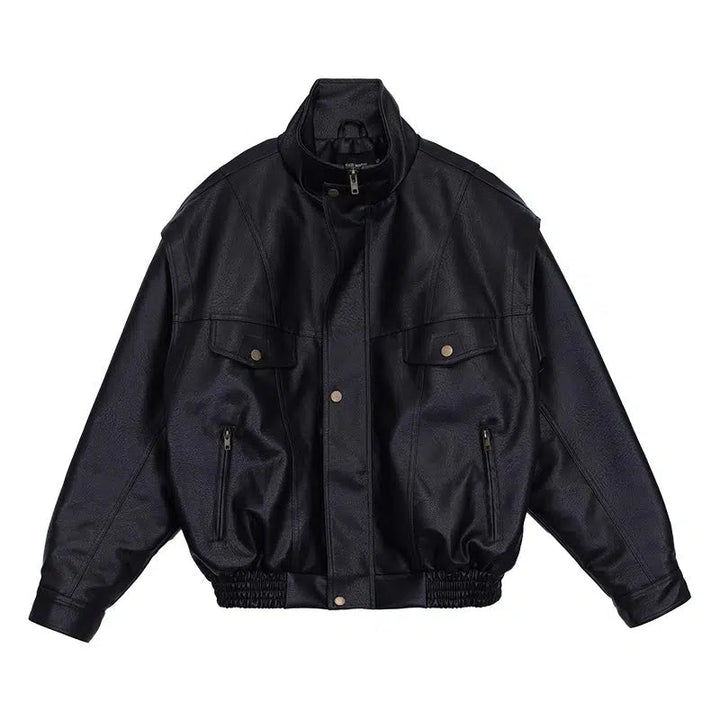 Retro Motorcycle Soft Leather Jacket