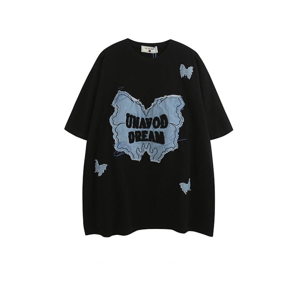 Retro Patch Embroidery T-Shirt