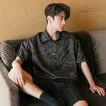 Retro Pattern Short-sleeved Shirt