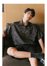 Retro Pattern Short-sleeved Shirt