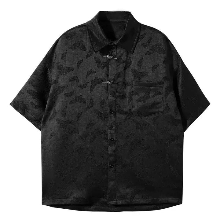 Retro Pattern Short-sleeved Shirt