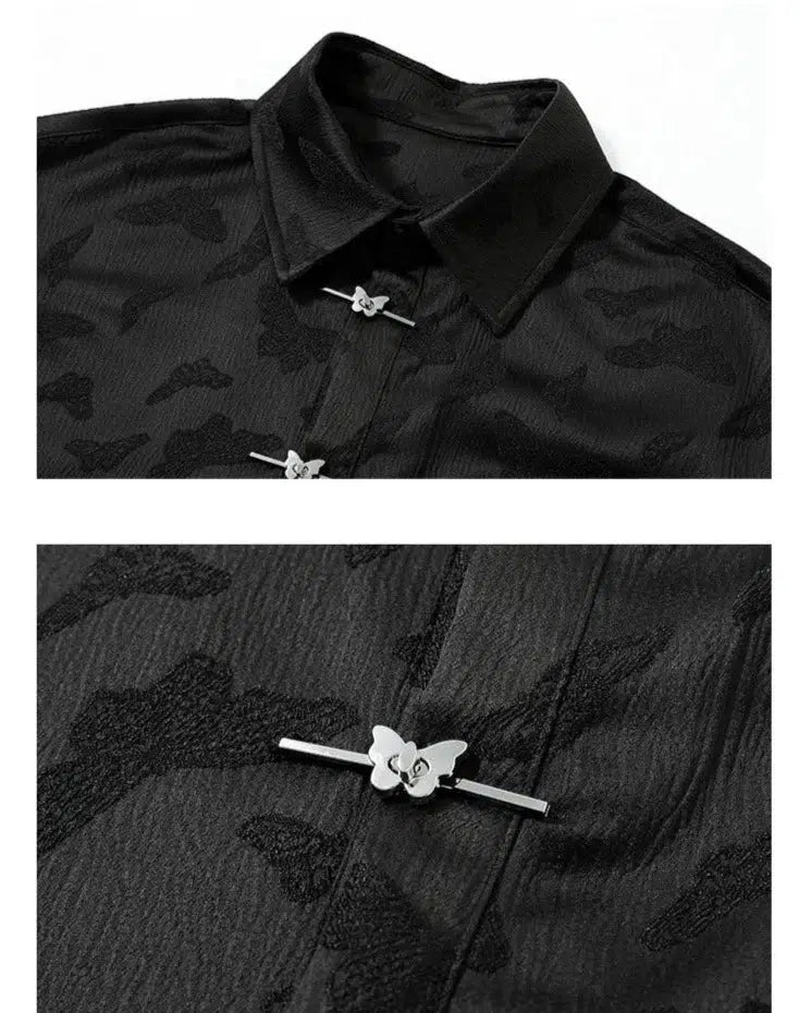 Retro Pattern Short-sleeved Shirt