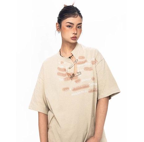 Retro Pin Crew Neck T-shirt