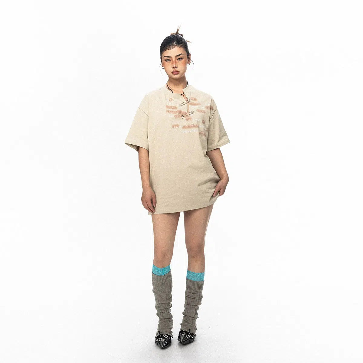 Retro Pin Crew Neck T-shirt