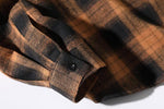 Retro Plaid Long-sleeved Thin Shirt