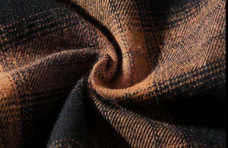 Retro Plaid Long-sleeved Thin Shirt