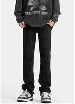 Retro Ripped Slim Straight Jeans