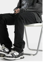 Retro Ripped Slim Straight Jeans