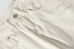 Retro Ripped Slim Straight Jeans