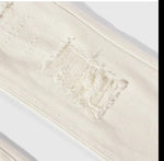 Retro Ripped Slim Straight Jeans