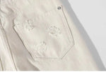 Retro Ripped Slim Straight Jeans